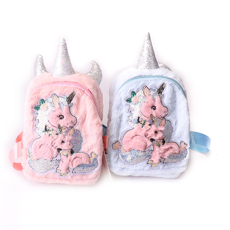 Plush Unicorn ကျောင်းသား ကျောင်းလွယ်အိတ်