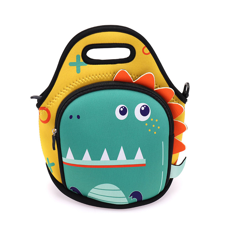 မူကြိုကျောင်းတွင် Crocodile Neoprene Kids Lunch Bag