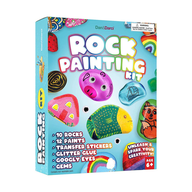 Rock Painting Kit ကလေးများ DIY အနုပညာလက်မှုပညာ